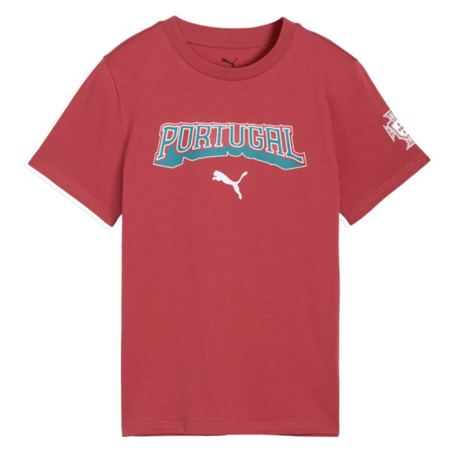 2026-2027 Portugal FtblCulture Tee (Red) - Kids (Ronaldo 7)-SoccerKits Hub | Buy Soccer Jerseys Online